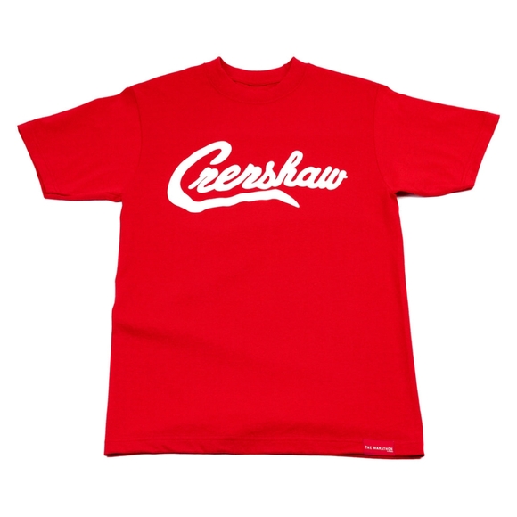 NWT The Marathon Clothing Limited Edition Crenshaw T-Shirt Red White Size S New - Picture 1 of 11